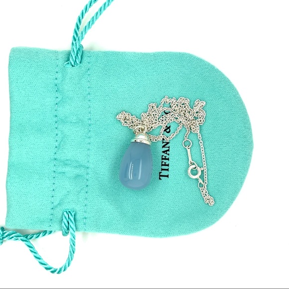 Tiffany & Co. Jewelry - Tiffany Co Picasso Blue Chalcedony Necklace Silver